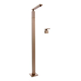 Graff - Solar Floor-Mounted Vessel Filler - Steelnox  Satin Nickel
