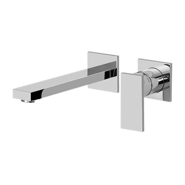 Graff - Solar Wall-Mounted Lavatory Faucet w/Single Handle (Trim) - Architectural White