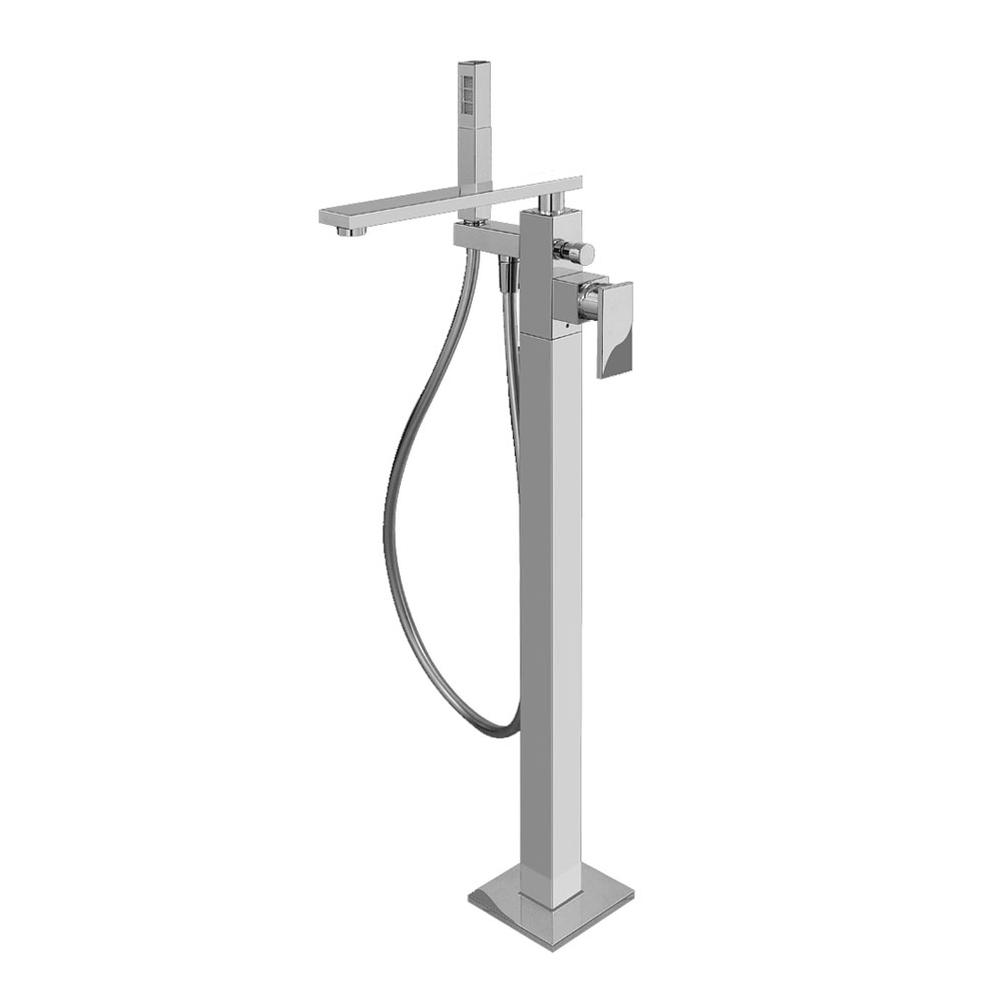 Graff - Solar Floor-Mounted Tub Filler - Polished Chrome
