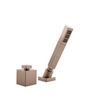 Graff - Solar Deck-Mounted Handshower & Diverter Set - Steelnox  Satin Nickel