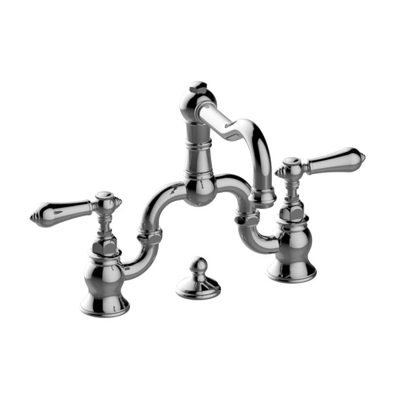 Graff - Adley Widespread Bridge Lavatory Faucet - Architectural White