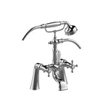 Graff - Adley Exposed Deck-Mounted Tub Filler w/Handshower Set - Architectural White