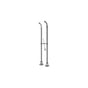 Graff - Adley Floor-Mounted Pillar Unions - Steelnox  Satin Nickel