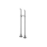 Graff - Adley Floor-Mounted Pillar Unions - Architectural White
