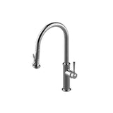 Graff - Pull-Down Kitchen Faucet with Chef's Pro Sprayer - Brushed Brass PVD