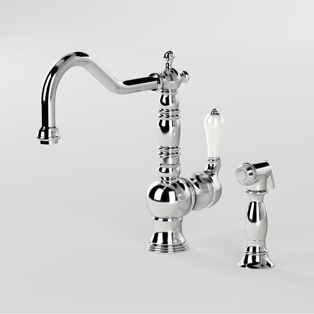 Graff - Kitchen Faucet with Side Spray - Polished Chrome