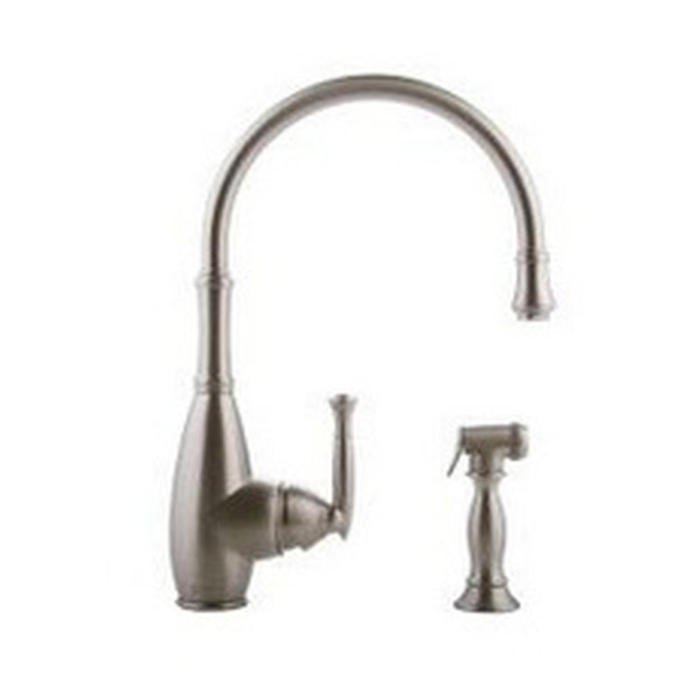 Graff - Kitchen Faucet with Side Spray - Steelnox  Satin Nickel