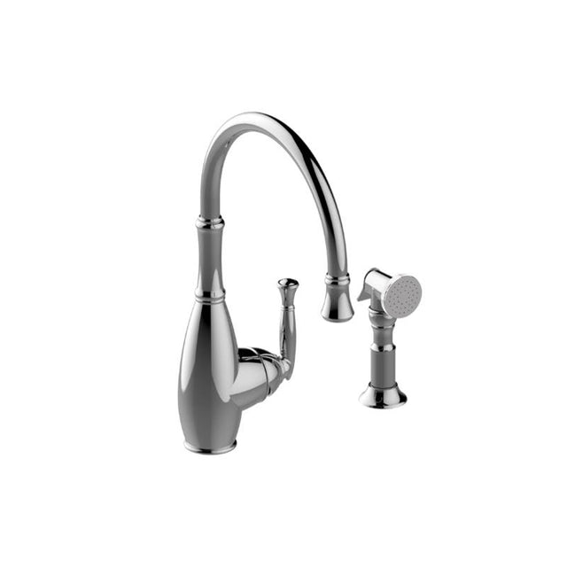Graff - Kitchen Faucet with Side Spray - Architectural White