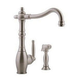 Graff - Kitchen Faucet with Side Spray - Steelnox  Satin Nickel