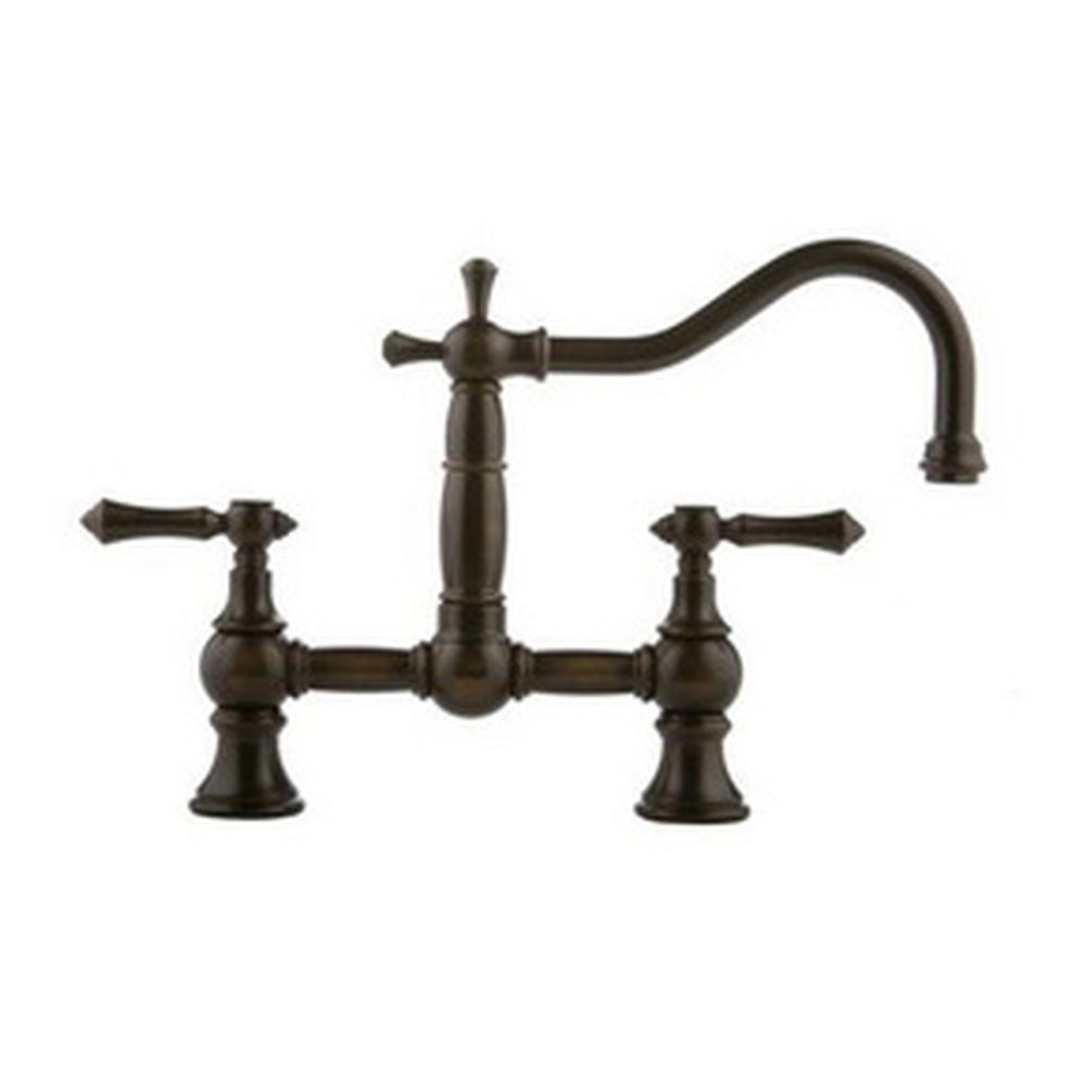 Graff - Bridge Kitchen Faucet - Vintage Brushed Brass