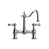 Graff - Bridge Kitchen Faucet - Unfinished Brushed Brass