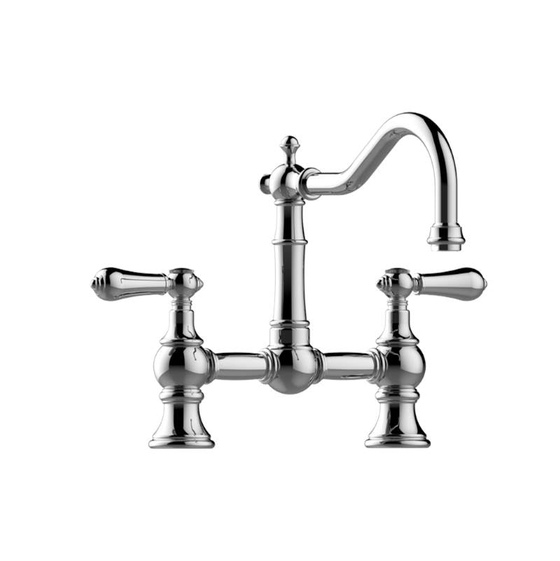 Graff - Bridge Kitchen Faucet - Unfinished Brushed Brass