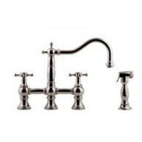 Graff - Bridge Kitchen Faucet with Side Spray - Polished Nickel