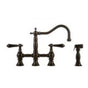 Graff - Bridge Kitchen Faucet with Side Spray - Vintage Brushed Brass