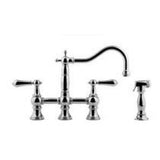 Graff - Bridge Kitchen Faucet with Side Spray - Polished Chrome