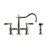 Graff - Bridge Kitchen Faucet with Side Spray - Polished Nickel