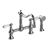 Graff - Bridge Kitchen Faucet with Side Spray - Architectural White