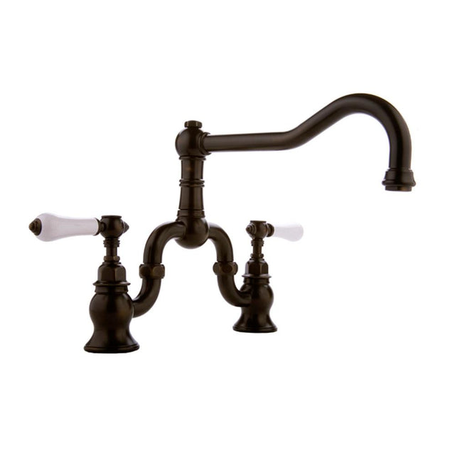 Graff - Bridge Kitchen Faucet - Vintage Brushed Brass