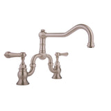 Graff - Bridge Kitchen Faucet - Steelnox  Satin Nickel