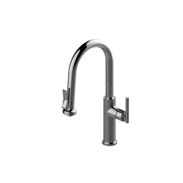 Graff - Pull-Down Bar/Prep Faucet with Chef's Pro Sprayer - Architectural White