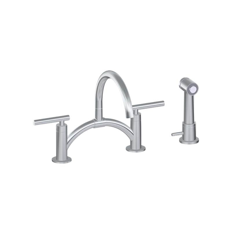Graff - Bridge Bar/Prep Faucet with Independent Side Spray - Polished Nickel
