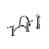 Graff - Bridge Bar/Prep Faucet with Independent Side Spray - Architectural White