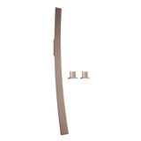 Graff - Luna Wall-Mounted Tub Filler w/Deck-Mounted Handles/Handshower Set - Steelnox  Satin Nickel