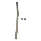 Graff - Luna Wall-Mounted Tub Filler w/Wall-Mounted Handles - Steelnox  Satin Nickel