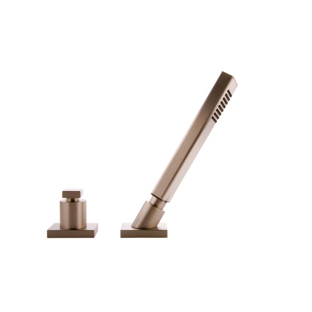 Graff - Luna Deck-Mounted Handshower & Diverter Set - Steelnox  Satin Nickel