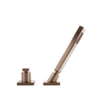 Graff - Luna Deck-Mounted Handshower & Diverter Set - Steelnox  Satin Nickel