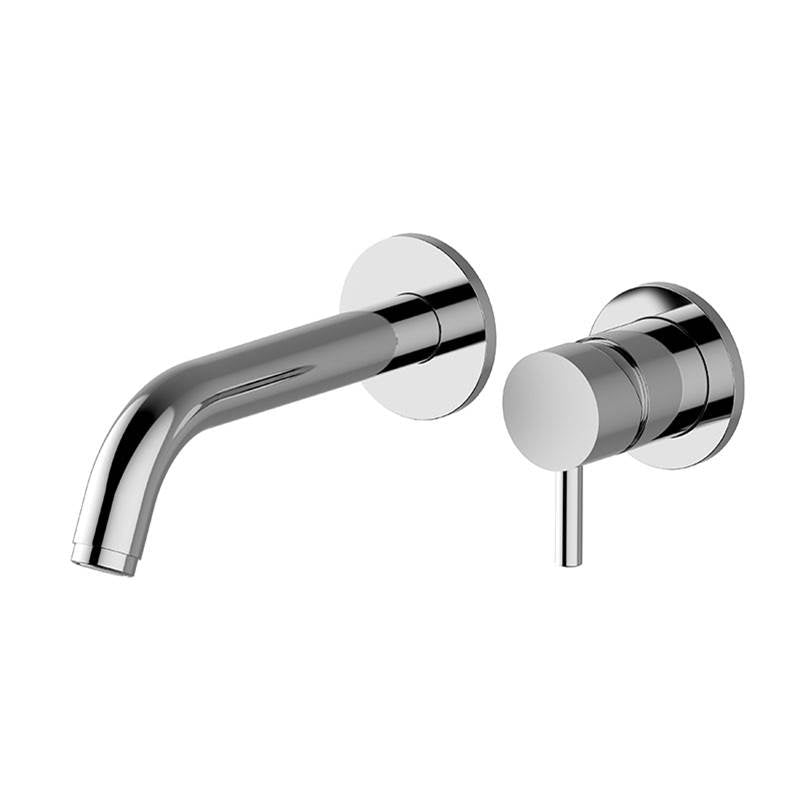 Graff - M.E. Wall-Mounted Lavatory Faucet w/Single Handle (Trim) - Warm Bronze Pvd