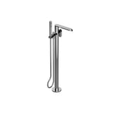 Graff - Phase Floor-Mounted Tub Filler (Trim) - Architectural White