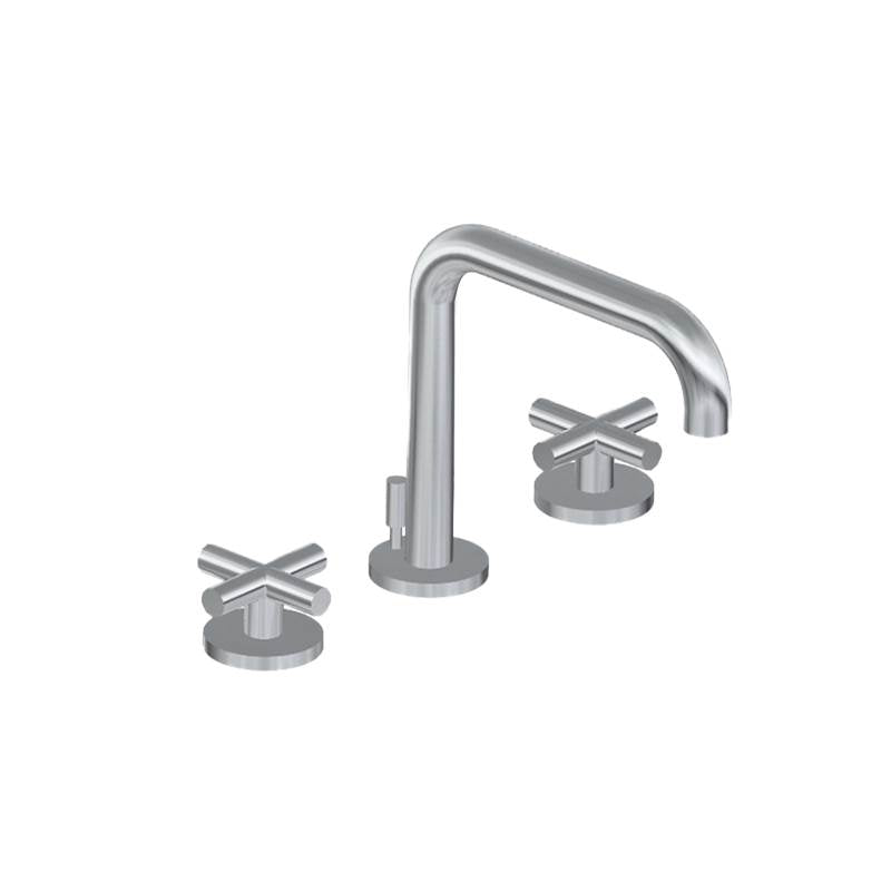 Graff - Terra Widespread Lavatory Faucet w/Cross Handle - Unfinished Brass