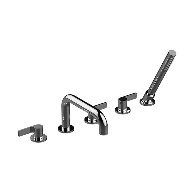 Graff - Terra Roman Tub Set w/Handshower (Rough and Trim) - Architectural White