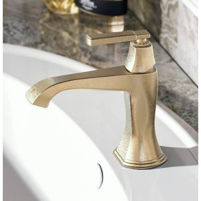 Graff - Finezza UNO Single Hole Lavatory Faucet - 24K Brushed Gold Plated