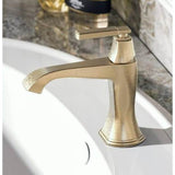 Graff - Finezza UNO Single Hole Lavatory Faucet - 24K Brushed Gold Plated
