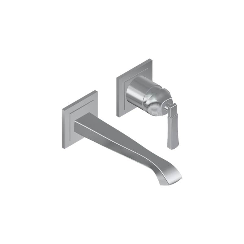 Graff - Finezza Wall Mount Lavatory Faucet (7 1/2'' Spout) (Rough & Trim) - Architectural White