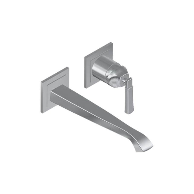 Graff - Finezza Wall Mount Lavatory Faucet (9 1/4'' Spout) (Rough & Trim) - Architectural White