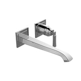 Graff - Finezza Wall Mount Lavatory Faucet (9 1/4'' Spout) (Rough & Trim) - Vintage Brushed Brass