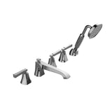 Graff - Finezza DUE Roman Tub Set w/Handshower w/Lever Handle (Rough and Trim) - Warm Bronze Pvd