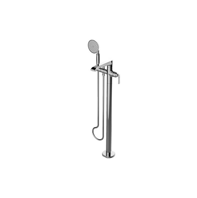 Graff - Finezza UNO Floor-Mounted Tub Filler (Trim) - Architectural White