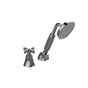 Graff - Finezza DUE Deck-Mounted Handshower & Diverter Set w/Cross Handle (Trim) - Architectural White