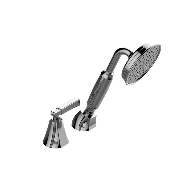 Graff - Finezza DUE Deck-Mounted Handshower & Diverter Set w/Lever Handle (Trim) - Architectural White