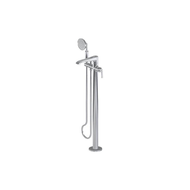 Graff - Finezza DUE Floor-Mounted Tub Filler (Rough and Trim) - Architectural White