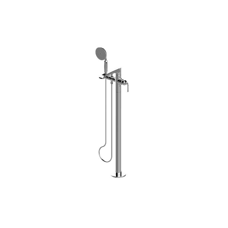 Graff - Finezza DUE Floor-Mounted Tub Filler (Rough and Trim) - Warm Bronze Pvd