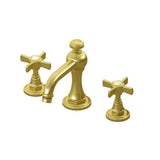 Graff - Camden Widespread Lavatory Faucet w/Cross Handle - Brushed Brass PVD