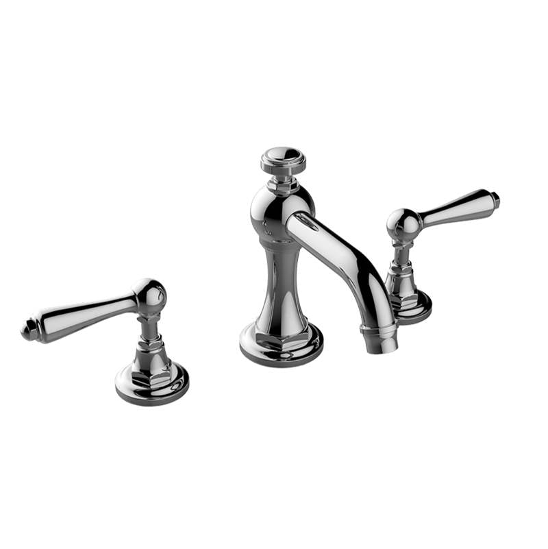 Graff - Camden Widespread Lavatory Faucet w/Lever Handle - Warm Bronze Pvd