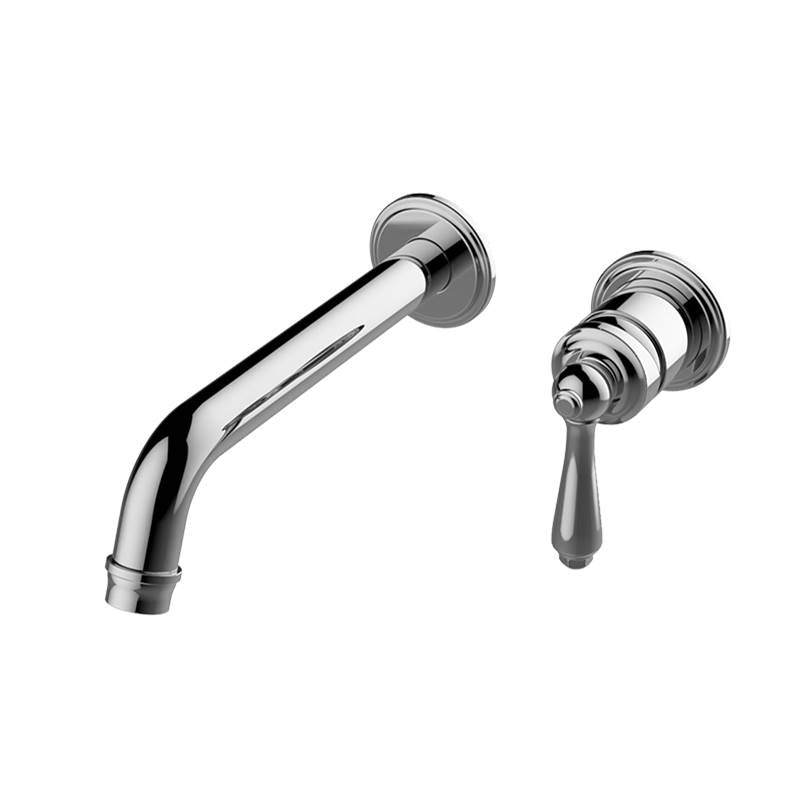 Graff - Camden Wall Mount Lavatory Faucet (7 1/2'' Spout) (Trim) - Warm Bronze Pvd