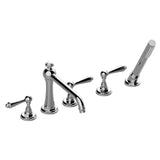 Graff - Camden Roman Tub Set w/Handshower w/Lever Handle (Rough and Trim) - Architectural White