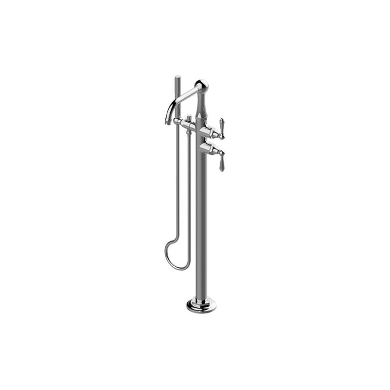 Graff - Camden Floor-Mounted Tub Filler (Rough and Trim) - Warm Bronze Pvd